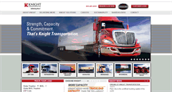 Desktop Screenshot of knighttrans.com